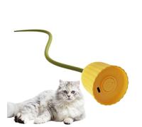 Duroecsain Jouet interactif pour chat interactif, jouet de poursuite électrique intelligent - Boule de roulement rechargeable USB avec queue, relais d'ennui interactif