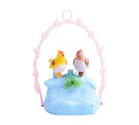 Duroecsain Jouet pour enfants - Capteur activé par la voix - Oiseau chanteur - Jolie figurine interactive - Décoration pour chambre d'enfant et cadeau de fête