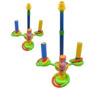 Duroecsain Jouets de pompe pour piscine - Lanceur d'eau, jeux de jardin avec anneau lançable Activités interactives pour extérieur Enfants Filles et Adultes Fête à la piscine et à la plage