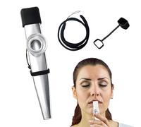 Duroecsain Kazoo en métal, Kazoos pour adultes, Kazoo en métal portable Kazoo léger avec son clair et stable, Kazoo confortable antidérapant, jouet d'instrument de musique pour