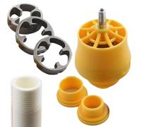 Duroecsain Kit de filetage, kit d'outils hydrauliques pour tuyaux | Outil hydraulique lisse - Kit de filetage de meulage complet pratique pour la production de tuyaux d'eau domestiques