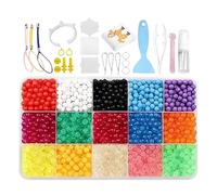 Duroecsain Kit de perles à fondre - Brille dans le noir - Jouet éducatif - Perles d'eau DIY - Pour enfants, école, bricolage, anniversaire, salle de jeux
