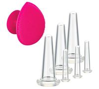 Duroecsain Kit de tasse de massage du visage | Ventouses pour le visage Massage Cups Cellulite Vacuum Massager - Lot de 7 ventouses de massage anti-cellulite pour massage musculaire, nerveux et