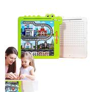 Duroecsain Labyrinthe de correspondance magnétique, jeu de labyrinthe magnétique,Jeu sensoriel de cerveau de labyrinthe de table de correspondance de jouets sensoriels - Coordination œil-main,