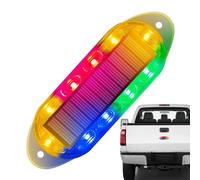 Duroecsain Lampe d'avertissement solaire, lumières stroboscopiques solaires sans fil, lumière d'avertissement stroboscopique solaire, lumière de sécurité clignotante LED