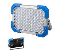 Duroecsain Lampe de Travail LED Rechargeable,7 Modes Projecteur à Large Diffusion - Lampe LED de Travail Magnétique 3600mAh avec Support Pliant - pour Chantier Éclairage Atelier Garage Maison Panne de