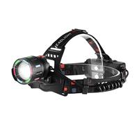 Duroecsain Lampe frontale LED rechargeable, lampe frontale LED étanche, phare USB réglable à 90 degrés, lampe frontale portable pour l'extérieur, lampe frontale à piles pour randonnée et