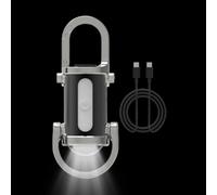 Duroecsain Lampe pour porte-clés, mini lampes de poche LED rechargeables USB, lampe torche rechargeable USB compacte imperméable pour travail, activités nocturnes, extérieur et survie