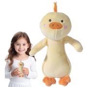 Duroecsain Lavats en peluche, peluches pour bébés, jouets de hochet d'animaux remplis, shaker à prise sensorielle douce, forme mignonne de canard d'ours de lapin pour bébé