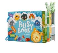 Duroecsain Livres D'apprentissage Préscolaire, Amusant Interactif Réutilisable, Activités Préscolaires Jeux d'Association, Pour 1-5 Ans Garçon Fille Maison École Voyage