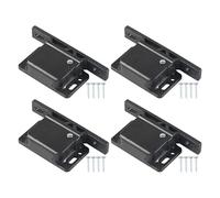 Duroecsain Lot de 4 verrous de porte d'armoire à fermeture éclair, loquets de rechange pour portes d'armoires de camping-car, serrures de tiroir, loquets de tiroir pour camping-cars