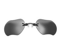 Duroecsain Lunettes de soleil avec clip sur le nez, lunettes de soleil avec protection UV, lunettes de soleil avec ombres sportives tendance UV400, lunettes de soleil sans monture vintage pour