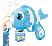 Duroecsain Machine à bulles - Créateur de bulles portable avec lumières et sons | Distributeur de savon portable pour fêtes d' , anniversaires, Pâques, jardin et salle de bain