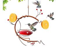 Duroecsain Mangeoire pour oiseaux, mangeoire à colibri à l'épreuve des fourmis et des abeilles, baies rouges mangeoire pour oiseaux en plein air | Station d'alimentation, décoration