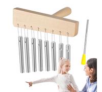 Duroecsain Meditation Chime, Chimes à main - Tube en aluminium Windchime Bells, Getter d'attention en classe, décoration musicale, accessoires de méditation pour la pratique et la performance