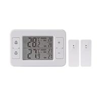 Duroecsain Moniteur de température sans fil pour appareil de mesure numérique sans fil pour congélateur, accessoire de mesure pour cuisine, intérieur, appartement ou résidence