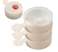 Duroecsain Moules à glace faits maison, moules à crème glacée avec bâtons,3 couches moules à glace pour enfants avec bâtons - Fabricant de dessert facile et facile, supports empilables