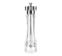 Duroecsain Moulin à sel et poivre avec aspérité réglable, moulin à sel et poivre en acrylique, moulin à saveur rechargeable, moulin à poivre portable, salière pour cuisine, barbecue,