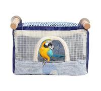 Duroecsain Niche à oiseaux pour cage perroquets pour cage - Cabane à oiseaux suspendue respirante avec cloche | Accessoires pour cages à oiseaux, cage pour perruches, maison d'animaux