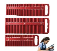 Duroecsain Organisateur de prises pour tiroir de boîte à outils, organiseur de prises magnétiques - 3 pièces - Porte-prises magnétiques - Organisateur d'outils portable