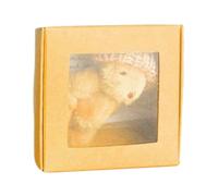 Duroecsain Ours en Peluche | Ours en Peluche dans Une Boîte avec Carte Inspirante - Compagnon Animal Positif Fait Main avec Décoration d'Intérieur Douce et Inspirante pour la Saint-Valentin, la Fête