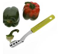 Duroecsain Outil de carottage de cuisine - Corer de légumes Coupeur de fruits de protection multifonction Corer - Extracteur de noyau de poivre en acier inoxydable simple pour ananas et
