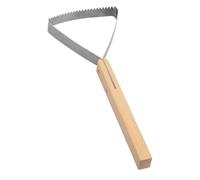 Duroecsain Outil de grattage d', grattoir de nettoyage de jardin | Manuel en métal Triangle Grass Weeder | Outils à main avec poignée en bois, fournitures de jardinage pour bordures
