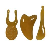 Duroecsain Outil de Massage Facial,3 Pièces Grattoir De Soin Manuel En Résine - Outil de Sculpture du Visage - pour Femmes et Hommes Spa à Domicile Salle de Bain Routine Quotidienne Soin de Beauté