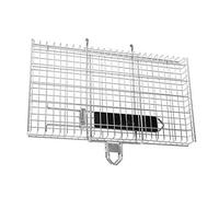 Duroecsain Panier grill pour légumes - Panier barbecue végétal | Acier inoxydable pliable avec poignée pour cuisiner du poisson, des filets et des crevettes