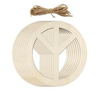 Duroecsain Panneau en bois brut pour travaux manuels | Panneau de porte de paix inachevé, panneau en bois fait à la main créatif pour décoration d'art mural de porte