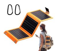 Duroecsain Panneau solaire portable | Panneau solaire léger avec USB | Chargeur de batterie compact et léger pour camping, utilisation extérieure et sécurité avec design spatio-efficace
