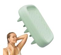 Duroecsain Peigne masseur de tête, brosse de massage avec shampooing, brosse démêlante et brosses de bain 2 en 1 pour cheveux secs et humides, brosse pour le cuir chevelu, indispensable pour