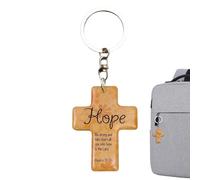 Duroecsain Pendentif de sac religieux - Pendentif porte-clés d'écrivain chrétien, pendentif inspirant | pour bagages, sac à main, sac à dos, porte-monnaie, voiture, voyage, anniversaire, Espoir