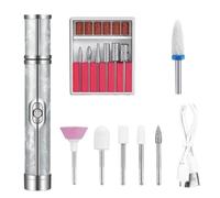 Duroecsain Perceuse à listes d'ongles électrique - Kit de perçage sans fil pour vernis à ongles - Outil à faible bruit - Outils à ongles à main
