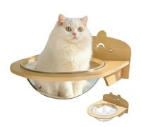 Duroecsain Perchoir Fenêtre pour Chat,Siège pour Chat sur Rebord De Fenêtre pour Chats D'Intérieur avec Ventouses - pour Repos Observation Escalade Sieste du Chaton sur Étagères Murales pour Balcons