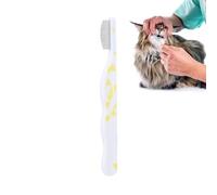 Duroecsain Pet Com - Brosse de démêlage pour animaux de compagnie - Petit épilateur en métal - Peigne multifonction pour poils de chat - Pour le lavage, les massages, les soins