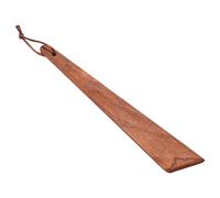 Duroecsain Petite spatule en bois - Manche long en bois - Grattoir plat pour frire | Outil de cuisine sans râpes Ustensiles de cuisine pour poêle et