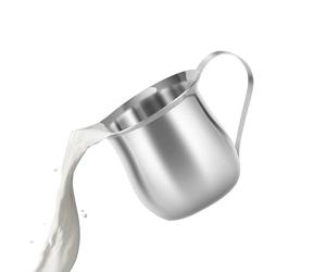 Duroecsain Pichet mousseur à lait - Pot à mousseur à lait en acier inoxydable - Ustensile Accessoire Café Art Latte Maison Voyage Restaurant Cuisine