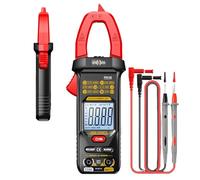 Duroecsain Pince Ampérométrique, Testeur AC Intelligent 4000 Comptes, Multimètre Numérique Sans Contact pour Électricien Courant Tension DC AC, Électrique Maison Garage Atelier Industriel