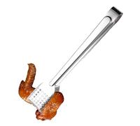 Duroecsain Pinces à retourner les saucisses pour barbecue, pinces de cuisine en acier inoxydable pour barbecue - Pinces à saucisses en acier inoxydable,Pinces à retourner pour gril en acier