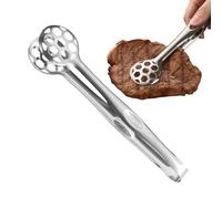 Duroecsain Pinces de cuisine, pinces à servir des aliments - Pinces à steak anti-glissement en acier inoxydable,Bloquant lourd résistant à la chaleur, ustensiles de cuisine multifonctionnels pour