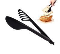Duroecsain Pinces pour servir des aliments, pinces à salades, pinces multifonctionnelles pour barbecue en forme de cuillère | Pinces à spatule amovibles