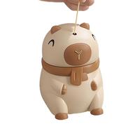 Duroecsain Porte-dents - Porte-fil dentaire | Organisateur intelligent pour bocaux avec design créatif en forme de Capibara pour cuisine, réfrigérateur, salle de bain et restaurant