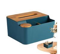 Duroecsain Porte-mouchoirs, distributeur de lingettes humides, distributeur de serviettes étanche, boîte de rangement multifonction avec rangement pour cotons-tiges, porte-papier de soie,