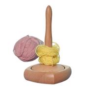 Duroecsain Porte-pelote pour travail au crochet, accessoire filateur pour tricoter, porte-fils multifonctionnel en bois, pour maison, atelier, passe-temps, tissage, crochet, artisanat