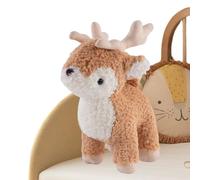 Duroecsain Poupée douce en forme de cerf pour décoration de 25 cm, jouets en peluche en forme de renne, pour enfants adultes, filles, petite amie, saint enfants, anniversaire, canapé, chambre
