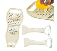 Duroecsain Râpe à Légumes pour Cuisine, Éplucheur de Pommes de Terre Portatif de Cuisine, Accessoire Polyvalent Pour Couper Légumes Et Extraire Jus De Oignon Ail Carotte