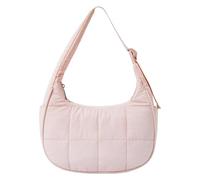 Duroecsain Sac à bandoulière moyen à pour sac à bandoulière Crescent | Aisselle légère de l'azapa Boho Sacs boho,Carryall Bag Puff Purso de la sous-marine pour plein air, salle de gym, rose
