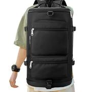 Duroecsain Sac de gym, sac de sport, sac de sport sec et séparé, sac de sport, sac de voyage de sport, sac de voyage, sec, humide, séparé, sac de voyage de sport pour les voyages, Noir , Siehe