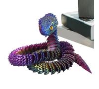 Duroecsain Serpent Snodo Anti-stress,Jouet Animal Snodable - Blague Réaliste Serpent Faux Pour Bureau Bibliothèque Table Intérieur Voiture Étagère Chambre Décoration